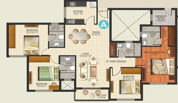 Featured Image of Auro Anantha 4 BHK Floor Plan